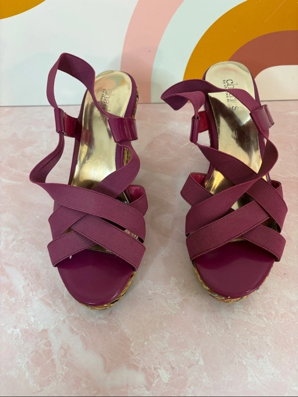 Charles By Charles David plum strappy